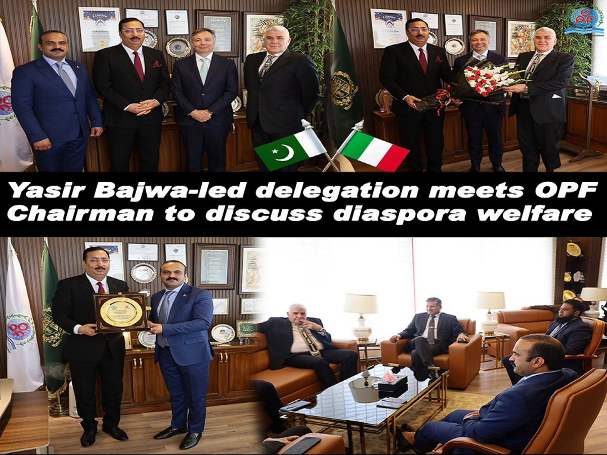 The Chairman, BoG, OPF appreciated the Italian Government for facilitating the Pakistani community