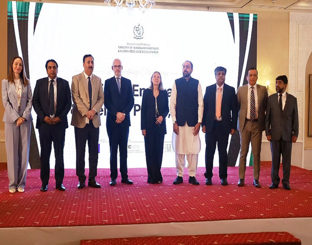 Syed Qamar Raza, Chairman, BoG, OPF and Managing Director, OPF Mohammed Afzaal Bhatti,attended the launching ceremony of the National Emigration & Welfare Policy, 2026 held at Serena Hotel, Islamabad.